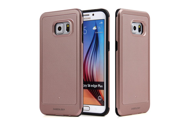Samsung S6 edge plus rose gold hard protective case
