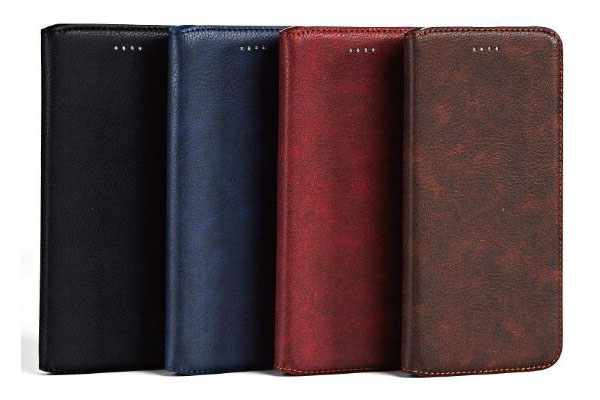 Lichee Pattern genuine leather book case