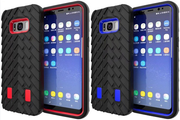 Tire style rugged shockproof case