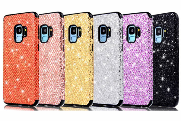 Samsung Galaxy S9 S9 Plus Glitter Soft PU TPU Case