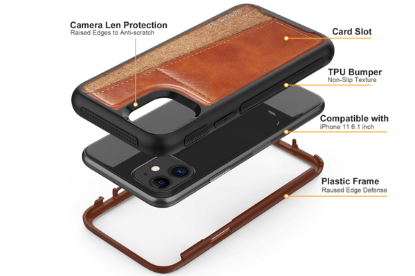 3 IN 1 Hybrid Leather Card Case