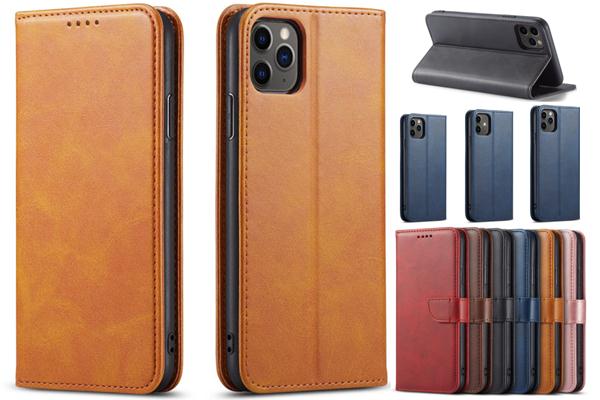 iPhone 12 Folio Leather Cover 