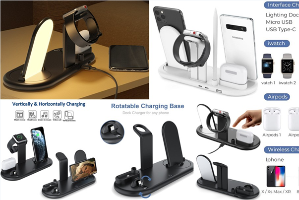 7 IN 1 Multi-Function Wireless Charger Dock