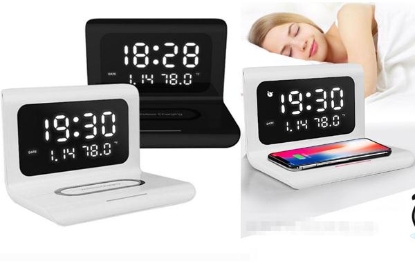 Mutifunction 10W Clock Wireless Charger